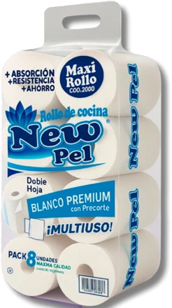 ROLLO DE COCINA H/DOBLE 8X180 PAÑOS — Pack x 8 u. · 180 paños