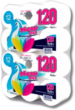 PAPEL HIGIENICO H/SIMPLE 12X120MTS. — Pack x 12 u. de 120 mts