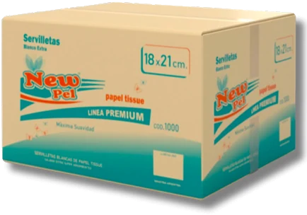 SERVILLETA 18X21X1000 UNID. — Caja de 1000 u.