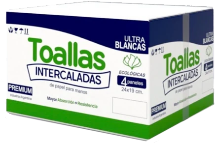TOALLA INTERCALADA 19X24X1500 UNID — Caja de 1100 hojas