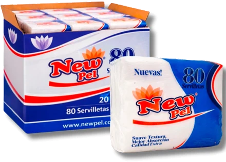 SERVILLETA 32X27X80 UNID. X 20PACKS — Caja de 20 packs x 80 u.