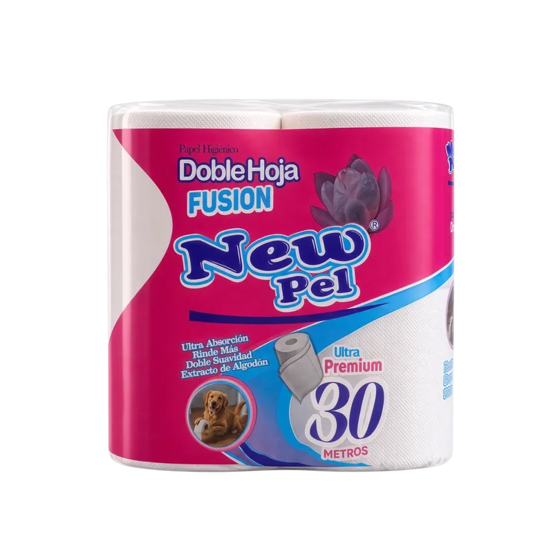 PAPEL HIGIENICO H/DOBLE 4X30MTS. — Pack 10x4x30 mts con precorte