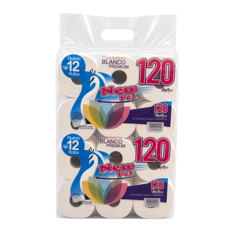 PAPEL HIGIENICO H/SIMPLE 12X120MTS. — Pack x 12 u. de 120 mts