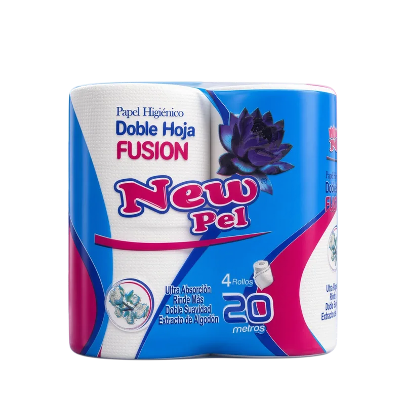 PAPEL HIGIENICO H/DOBLE 4X20MTS. — Pack 10x4x20 mts con precorte