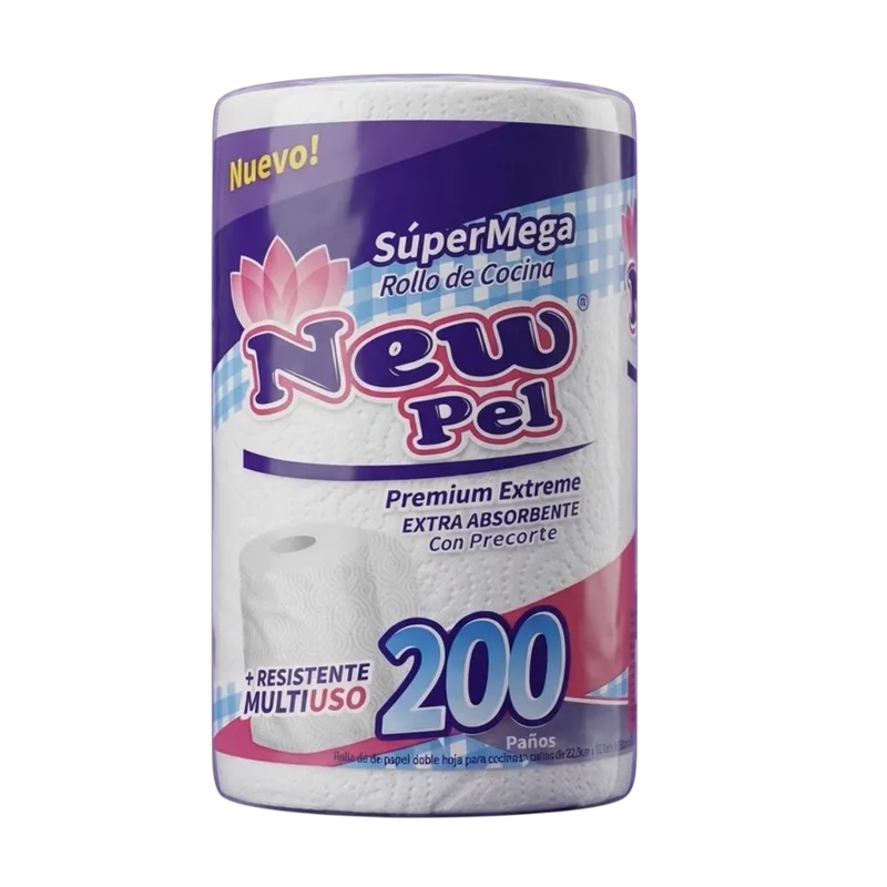 ROLLO DE COCINA H/DOBLE 12X200 PAÑOS — Pack x 12 u. · 200 paños de 23 cm